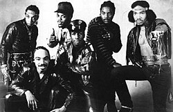 1980 promotional still of Grandmaster Flash and the Furious Five on mainstream success