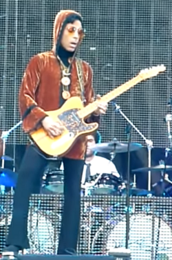 Prince performing in Paris in 2011