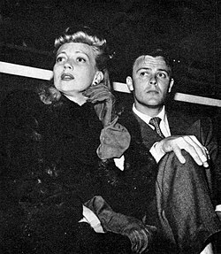 Sothern and Robert Sterling at a Hollywood Stars baseball game (1942)