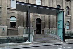 Entrance to the Wheeler Centre on Little Lonsdale Street