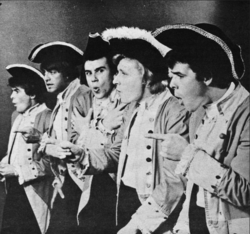 The band in 1965. From left: Smith, Lindsay, Levin, Revere, Volk