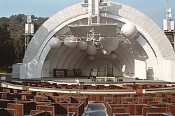 The Hollywood Bowl's 1980s–2003 appearance, with the acoustic fiberglass spheres
