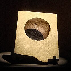 Greek equatorial sun dial, Ai-Khanoum, Afghanistan 3rd–2nd centuries BCE