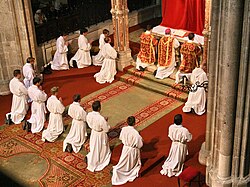 The Great Intercessions are sung at Heiligenkreuz Abbey, Austria
