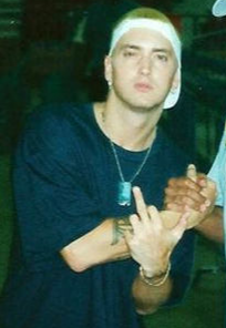 Eminem at the ARCO Arena for the Up in Smoke Tour in June 2000
