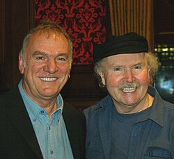 Tom Paxton with Ralph McTell (left) at the Palace of Westminster in 2007