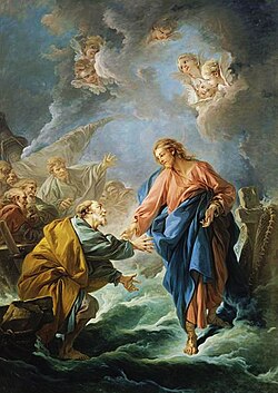 Saint Peter Attempting to Walk on Water (1766), painting by François Boucher