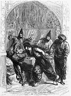 Godefroy Durand illustration of Morgiana and the thieves from Ali Baba and the Forty Thieves