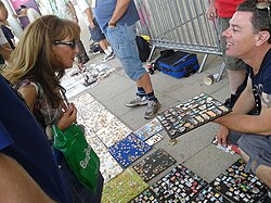 Pin trading at the 2012 London Olympics