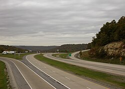 I-64 at Sandstone Mountain in Raleigh County