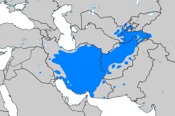 Areas with significant numbers of people whose first language is Persian (including dialects)