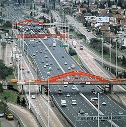 Almost all Pan-American sections in Gran Buenos Aires are modern highways