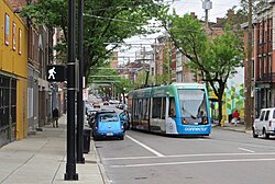 The Connector streetcar line was established in 2016.
