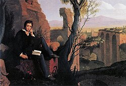 Percy Shelley's work translating the poem Prometheus Unbound (depicted here by Joseph Severn) also helped inspire Mary Shelley to write Frankenstein; or, The Modern Prometheus