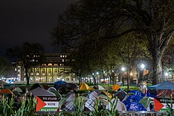 University of Minnesota pro-Palestinian encampment on May 1, 2024