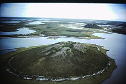 Pingo in the Mackenzie delta area