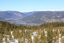 The Gudbrandsdalen in Eastern Norway near Gålå