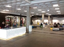The lobby of National Library Wellington