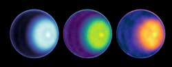 Planet Uranus – North Pole – Cyclone (VLA; October 2021)