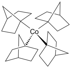 Structure of tetrakis(1-norbornyl)cobalt(IV)