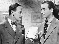 With Leslie Howard in The First of the Few (1942)