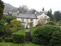 Rydal Mount, Wordsworth's home from 1813 to 1850. Hundreds of visitors came here to see him over the years.