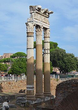 Remains of the Temple of Venus Genetrix in the Forum of Caesar, Rome