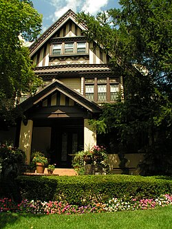 The Saitta House, Dyker Heights, Brooklyn, New York built in 1899 is made of and decorated in wood.[52]