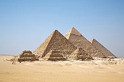 The pyramids of Giza are among the most recognizable symbols of ancient Egyptian civilization.