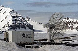 The NASA research facility in Ny-Ålesund