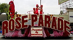 The leading float during the 2017 Rose Parade