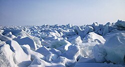 Ice hummocks