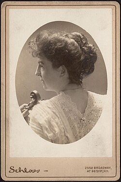Maud Powell, ca. 1887-1911; from the Philip Hale Collection of the Boston Public Library