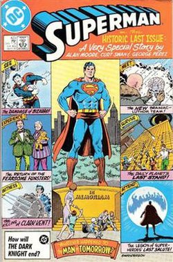 Swan's cover for Superman #423 (Sept. 1986), the first half of "Whatever Happened to the Man of Tomorrow?"