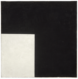 Black and White. Suprematist Composition—Kazimir Malevich, 1915. According to Miroslav Shkandrij, the Russian Suprematist artist was influenced by a dual cosmology found in various folk beliefs, including Belobog and Chernobog.[50]