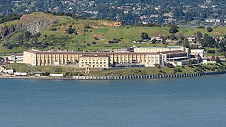 An aerial view of San Quentin State Prison, where Cowell stayed incarcerated for four years