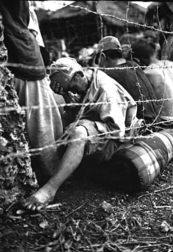 Barbed wire and containment: Japanese prisoner of war 1945