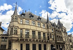 The Grand Ducal Palace in Luxembourg City, the official residence of the Grand Duke of Luxembourg