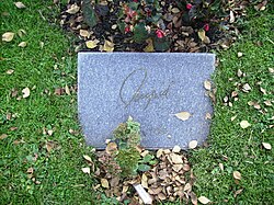 Bergman's grave at Norra Begravningsplatsen