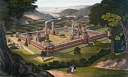 New Harmony, a utopian attempt as proposed by Robert Owen