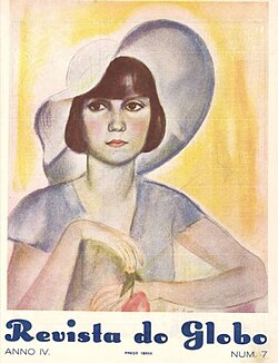 Cover 'magazine Globe' 'Year IV No. 7, 1932, with illustration of Francis Pelichek