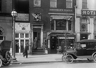 The Brooklyn Eagle's Washington, D.C., bureau office, street view from 1916.