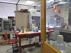 A city fingerprint identification room