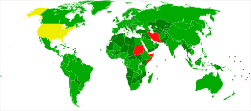 Participation in the CEDAW Signed and ratified Acceded or succeeded Unrecognized state, abiding by treaty Only signed Non-signatory