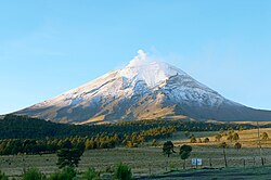Popocatepetl volcano in Mexico
