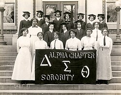 Nineteen of the Delta Sigma Theta founders in 1913