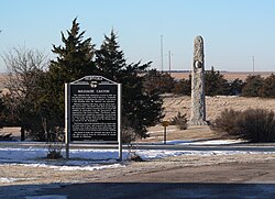 Massacre Canyon monument and historical marker in Nebraska