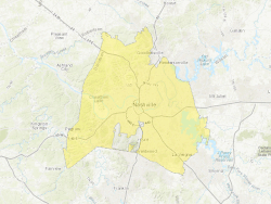 2017 map of Nashville-Davidson balance (in yellow)