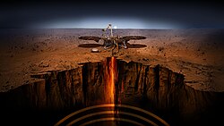 InSight lander on Mars (artist concept)