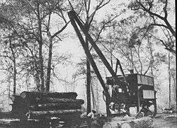 McGiffert Log Loader in East Texas, US, c. 1907